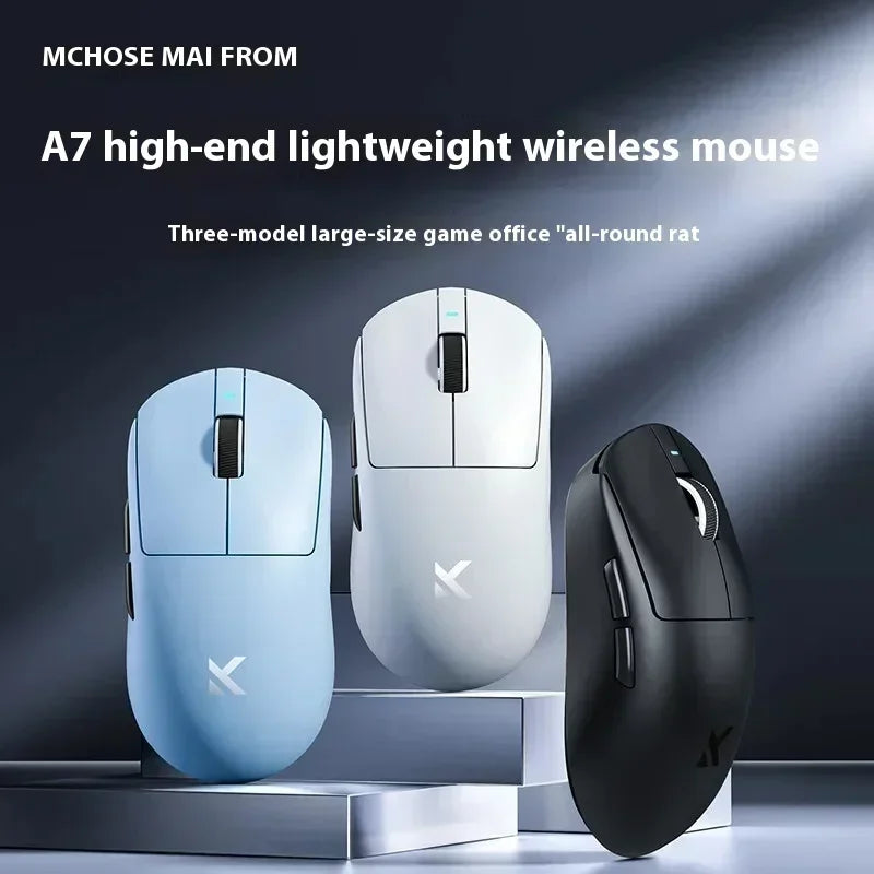 MCHOSE A7 Serie Maus PAW3950 8K Top Speed ​​Empfänger Ergonomie 2,4G Wireless Gaming E-Sport Mäuse Angepasst PC Zubehör Geschenke