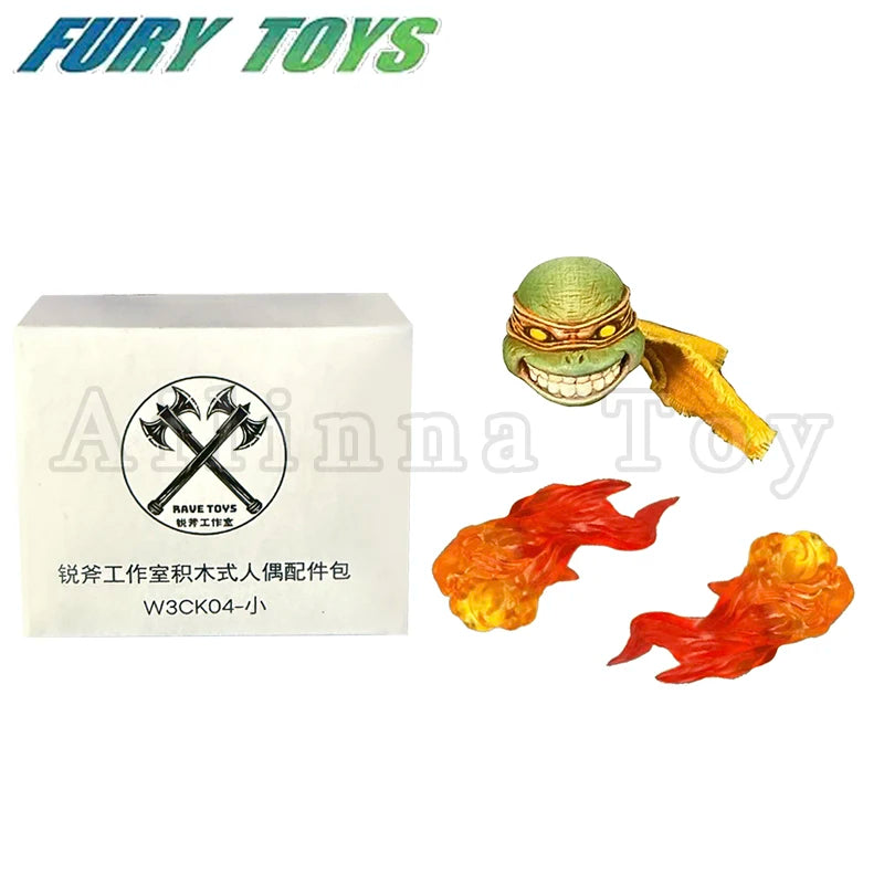 Fury Toys 1/12 5inches Action Figure Wave 3 Rage Samurai Force Turtle Summer Anime Model