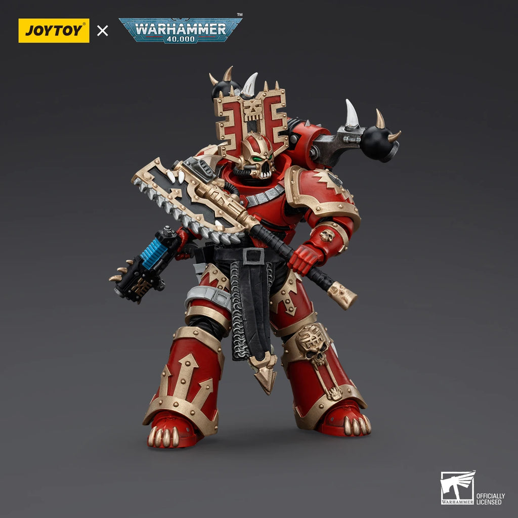 JOYTOY Warhammer 40k World Eaters Khorne Berzerker 4 Action Figures Original Collection Doll Decoration Gift Garage Model