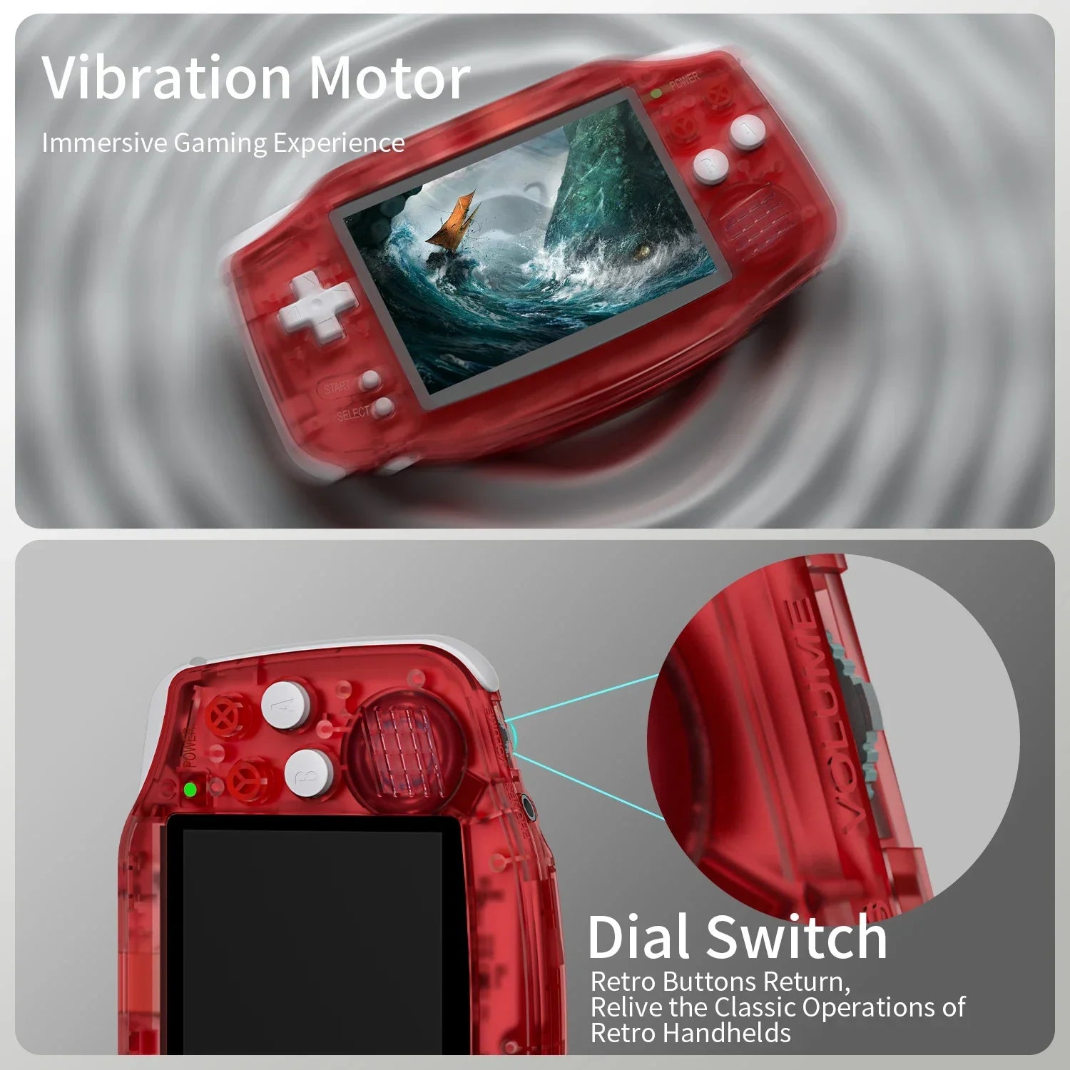 ANBERNIC RG34XX Retro Handheld Game Console 3.4''IPS Screen Linux System HDMI Output Classic Remake Game Player Sentimental Gift