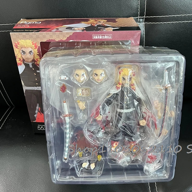 Figma Demon Slayer Figure Kimetsu no Yaiba Rengoku Kyoujurou 553 Gift Collection Model Toys