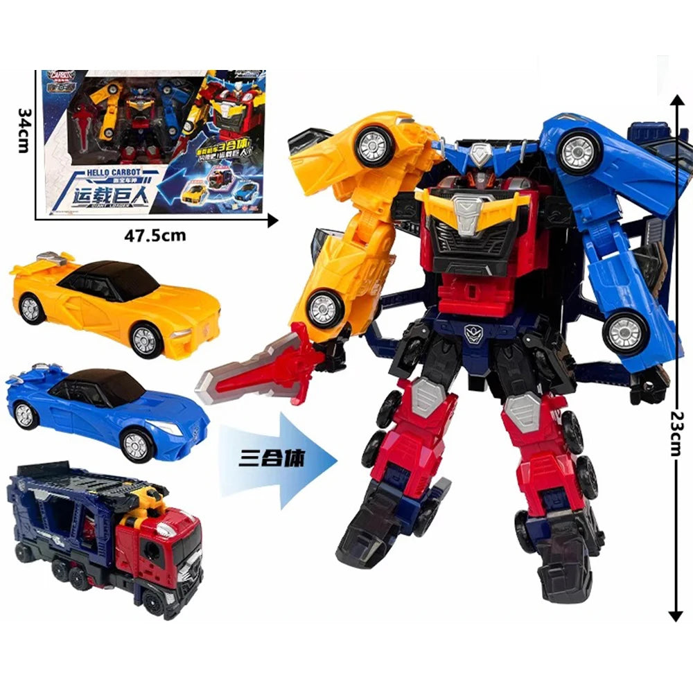 5 IN 1 Carbot Safari Saver Transformation Robot to Car Toys Action Figures Penta Storm Model Deformation Cars Toy Gift