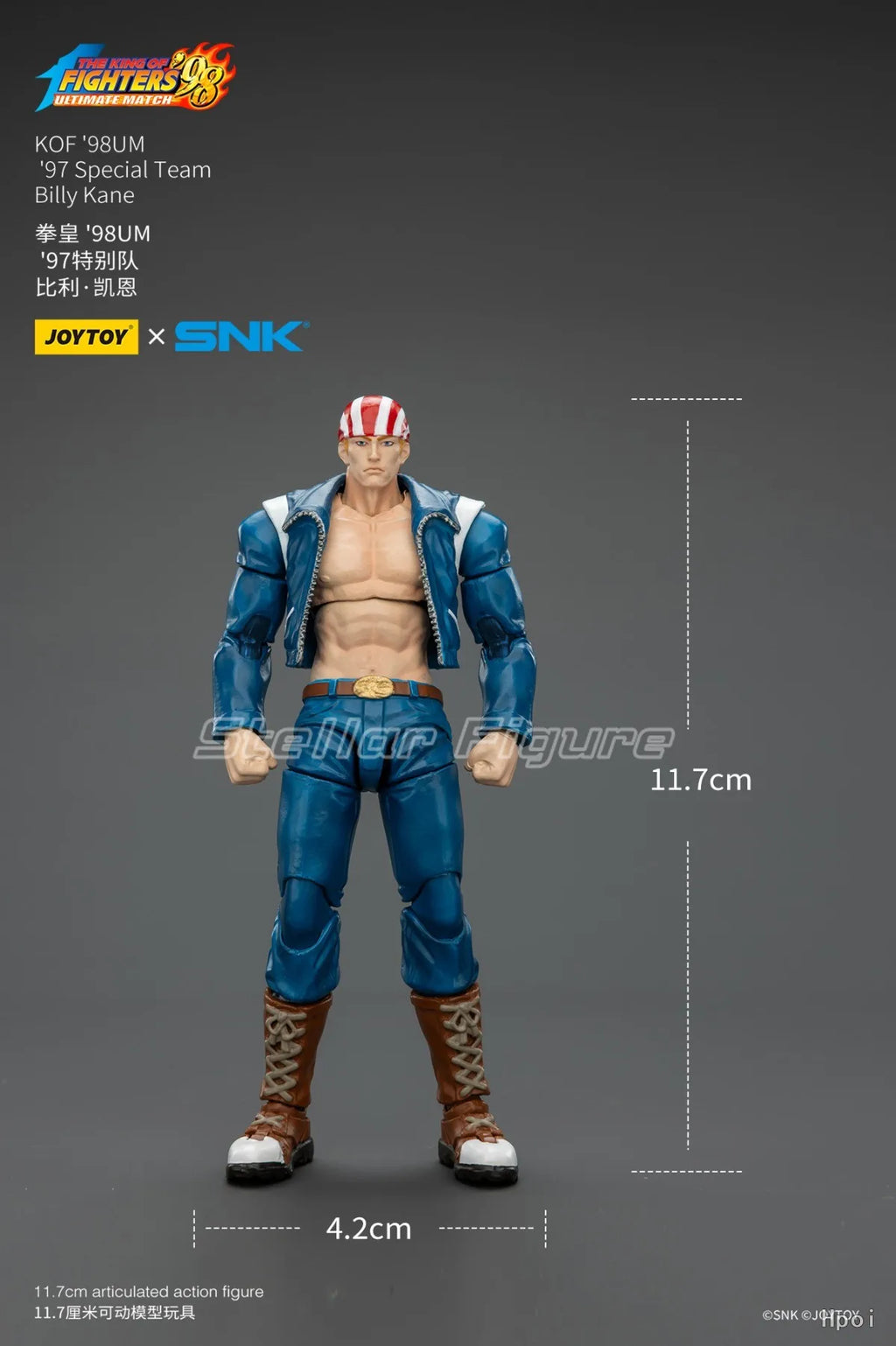 【SF】JOYTOY SNK 1/18 Action Figure KOF'98UM '97 Special Team Billy Kane Model Toys Gifts Collection Ornaments