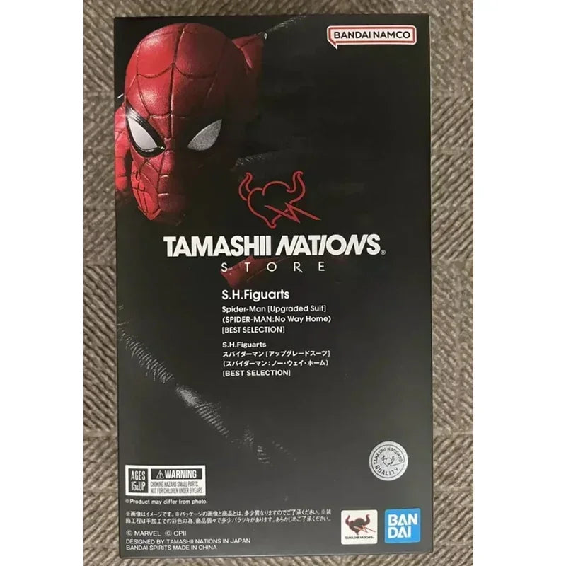 Figuarts Shf Spider Man Nuevo Traje Rojo Y Azul SPIDER MAN:No Way Home Figura De Acción Juguetes Modelo De PVC Original En Stock