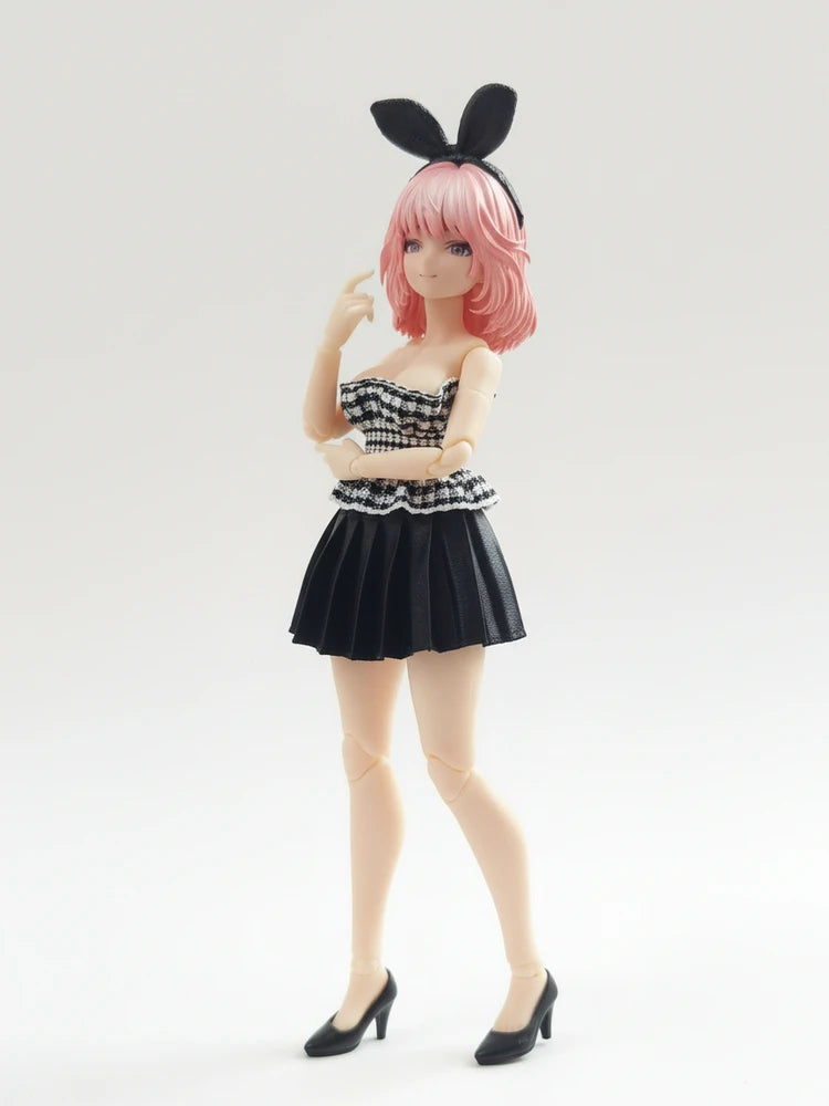 6 Inch Soldier Girl Clothes Skirt Robot Maiden Body Suitable for /2 Sc Static Figure Rabbit Girl Anime Themed Collectible