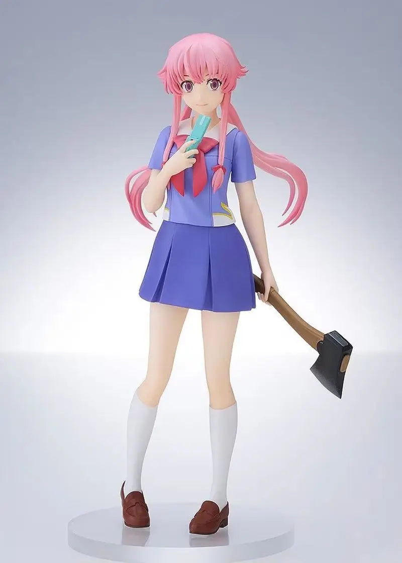 Hot Pop Up Parade Future Diary Yuno Gasai Anime Girl Figure Mirai Nikki Gasai Yuno Action Figure Collection Model Doll Toy Gift