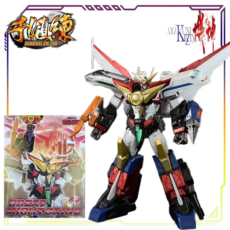 Sentinel Original AMAKUNI Machine God Series Brave Express Invincible Brave Invincible Superpower Gal Action Figure Model Toys