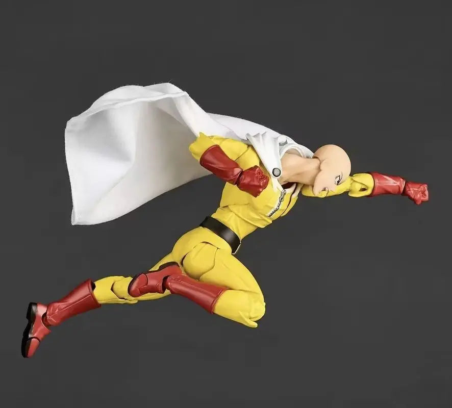 New Hot One Punch Man Saitama Amazing Yamaguchi Revoltech Saitama In Stock Anime Action Collection Figures Model Toys Gifts