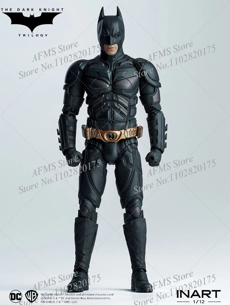 INART 1/12 Men Soldier Bat Hero Christian Bale The Dark Knight Rises Eternal Fight Hero 6Inch Action Figure Model Collection