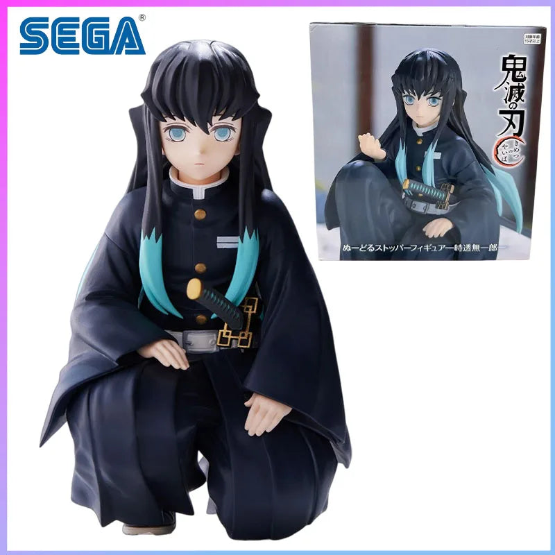 SEGA In Stock Chibi Sitting Series Demon Slayer Muichiro Tokito Hashira Meeting in stock Model kit original Gifts Toys Model