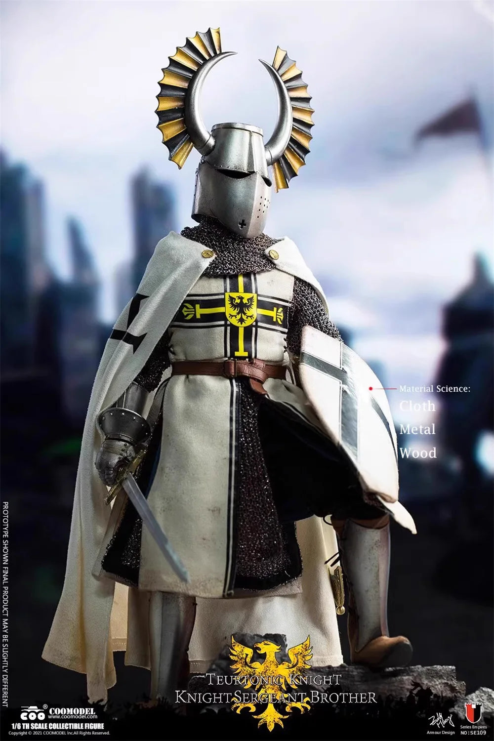 1/6 COOMODEL SE109 Mid Aged Imperial Knight Standard Version Full Set Moveable Action Figure Gift For Fans Collect