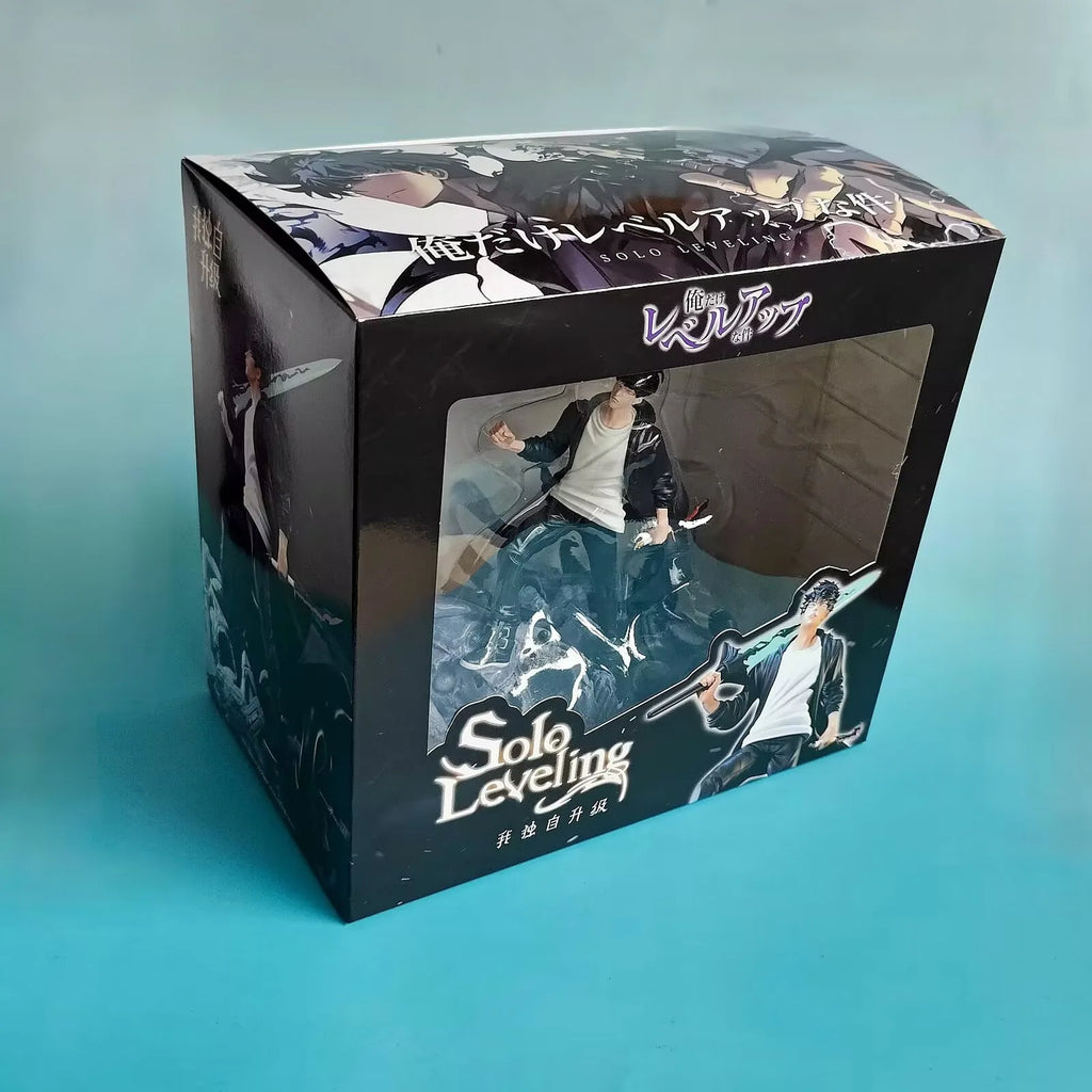 In Stock 20cm Solo Leveling Sung Jin-Woo Shadow King Anime Figure Shadow King Sung Jin-Woo Action Figure Doll Custom Toys Gift