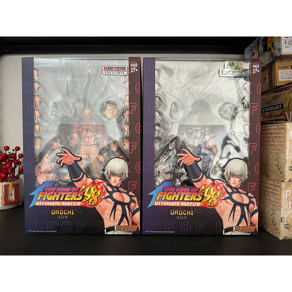 In Stock Genuine Anime Toys Storm Toys 1/12 Kof'98 Orochi Skkf04 Bk Yl Series Anime Games Movable Doll Figure Model Toy Boy Gift