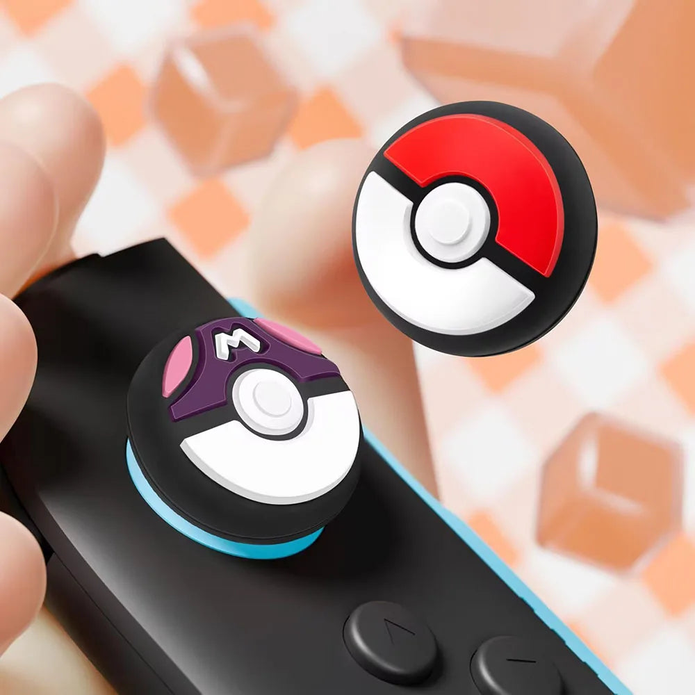 4pcs Cute Silicone Soft Thumb Grips Joystick Cap Analog Stick Cover For Switch 2 Joy-con Controller Game Accessories