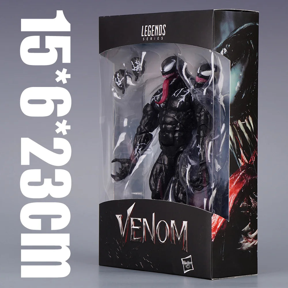 Venom AMAZING YAMAGUCHI Legends Action Figure Joint Movable Change Face Statue Model Collectible Kids for Toy Gift