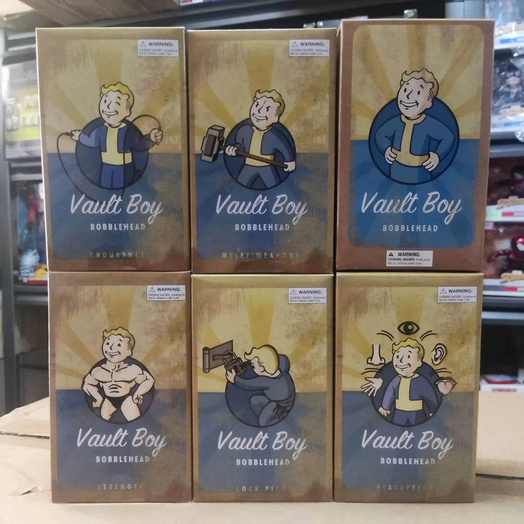 2025 Bobblehead Cute Vault Boy Full Set Figure Toys Anime Action Figure Statue Collection Model Doll Room Ornament Toys Kids Gif
