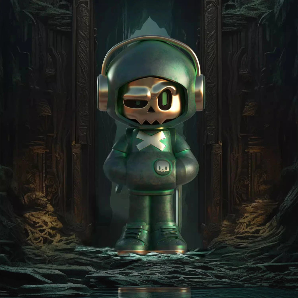 Mr.Bone Mini 2 Generation Time Traveler Series Caixa Caja Dolls Gift Anime Action Figure Toys Desktop Ornament