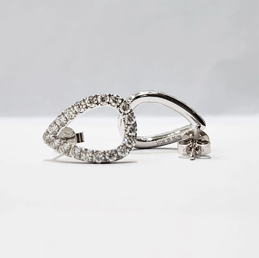 Custom Real Platinum PT950 Stud Earrings Women Anniversary Wedding Earrings Water Drop Moissanite Diamond Drop Earrings Trendy