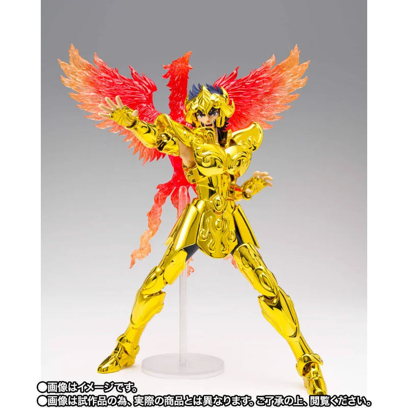Bandai Original  Saint Seiya Myth Cloth EX Ikki of Leo Gold Saint Anime Action Figure Model Toys Gifts for Boys Desk Decoration