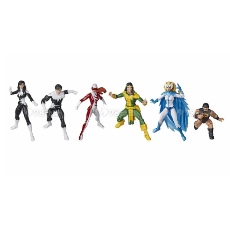 Original Hasbro Marvel Legends Series ALPHA FLIGHT Shaman/Snowbird/Aurora/Northstar/Vindicator/Puck Anime Figure Toy