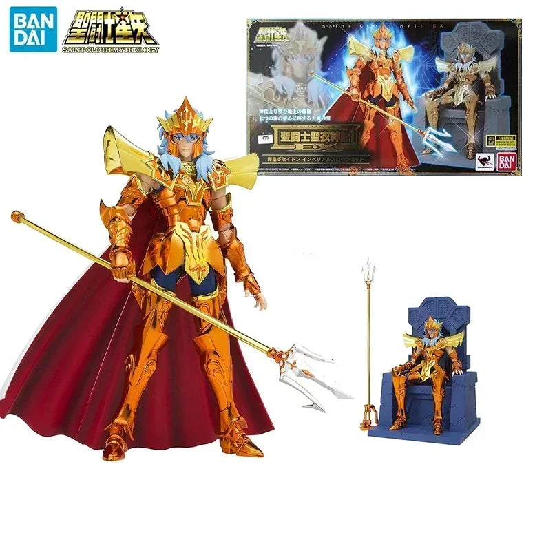 BANDAI Saint Cloth Myth EX Poseidon Deluxe Throne Set - Limited Edition Anime Model Toys for Boys Gifts Original Box