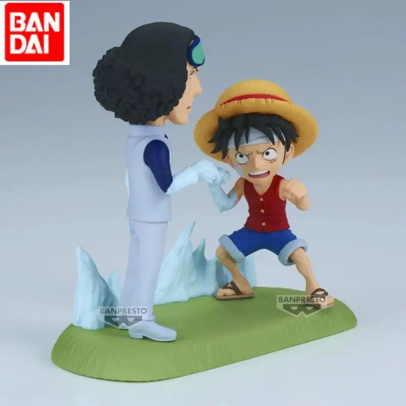 Genuine Bandai Banpresto One Piece Wcf Vol.16 Luffy Vs Kuzan PVC Figure Model Character Model Toy Gift Collection