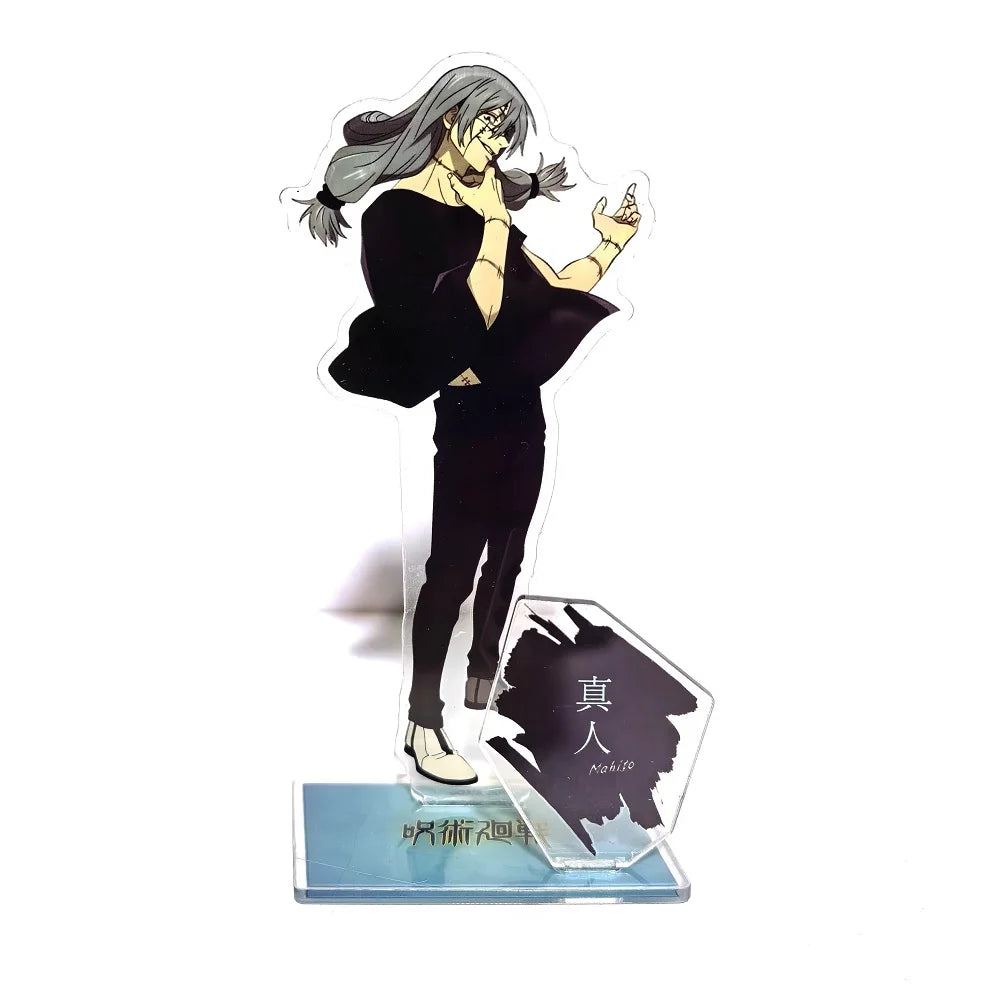 Anime Jujutsu Kaisen Gojo Satoru Geto Suguru Megumi Yuji Nobara Ieiri Shoko Acrylic Stand Doll Game Figure Model Plate Cosplay