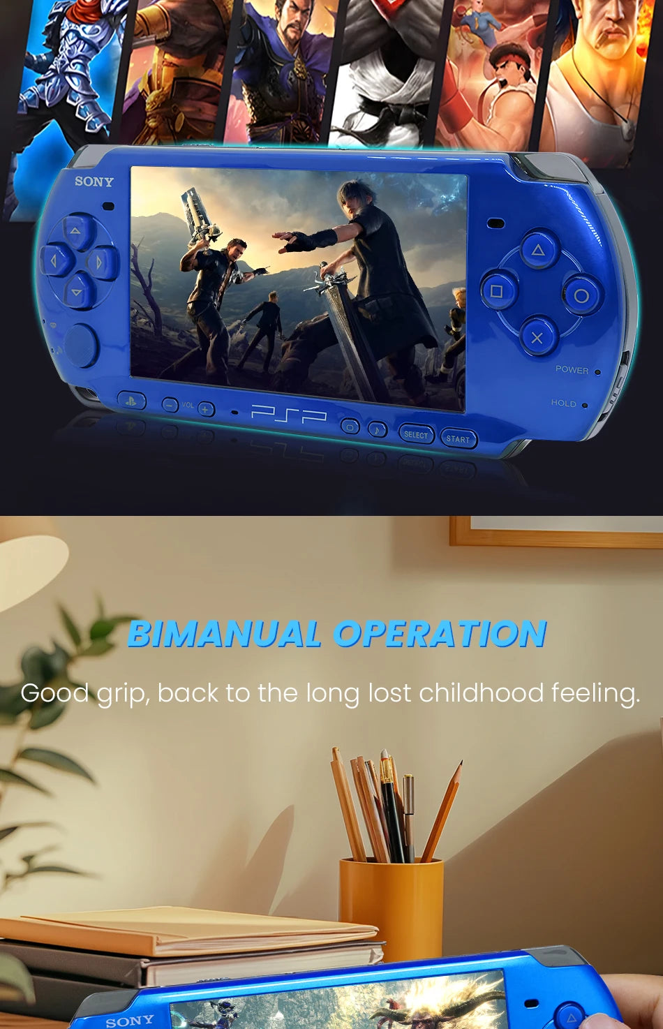 Original Sony psp 3000 Handheld Game Console (PSP-3006) psp sony 3000 PlayStation PSP3000 Game Console (Including games)