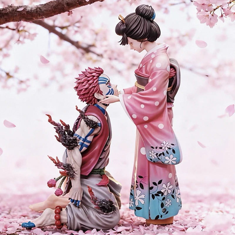 Demon Slayer Kimetsu No Yaiba Hakuji Koyuki Akaza Anime Figure Cute Lover Plush Doll Decoration Figure Valentine'S Day Gift