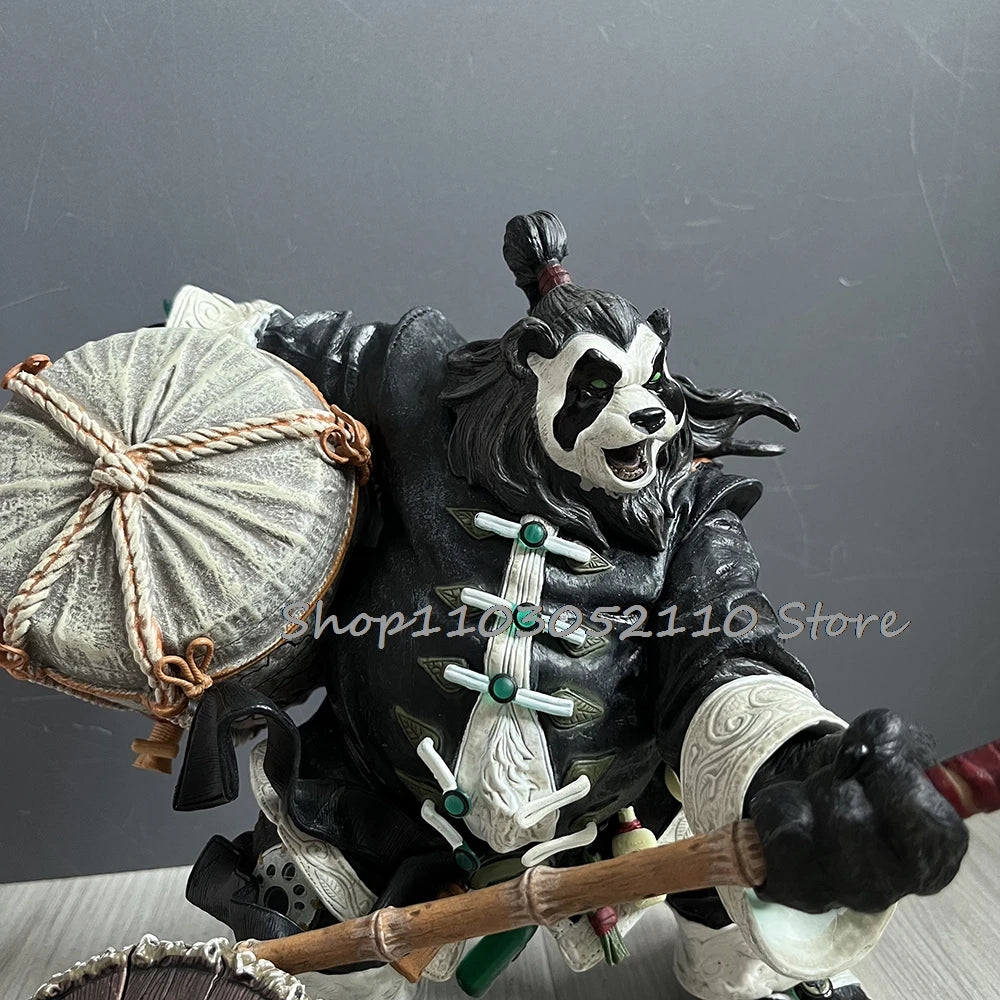 Anime World of Warcraft Game Pandaren Chen Figure Stormstout Panda Man Action Figure Collectable Model Toy Birthday Gifts