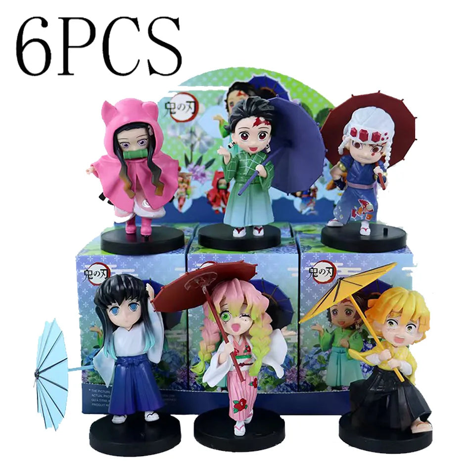 In Stock Original  Anime Plum Rain Series AB Blind Box Figure Model Desktop Ornament Trendy Toys Collectible Gift