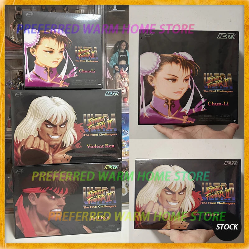 In Stock limited edition JADA TOYS SF Violent Ken Evil Ryu Pink Chun-Li Movable Model Game Anime Figures Model Toys