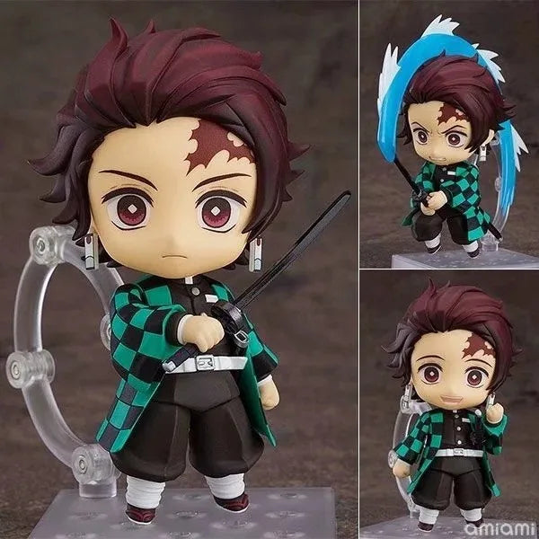 Demon Slayer Anime Series Action Figures Set - Tanjirou Nezuko Zenitsu Inosuke And Kyoujurou Collectible Dolls Gift