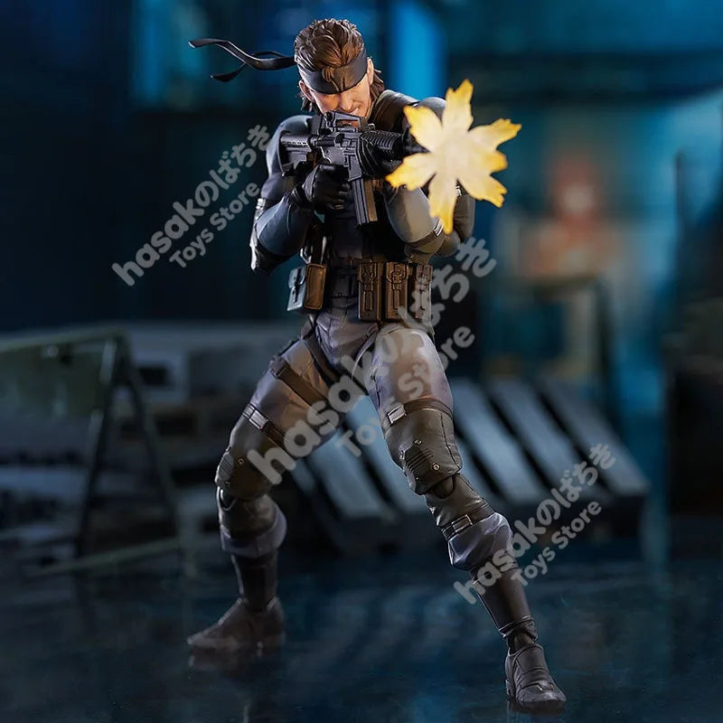 Low Price in Stock MAX Factory Original Box FIGMA 645 Solid Snake MGS2 Ver. Action Figure Model Gift for Kid Foam Box Packaging