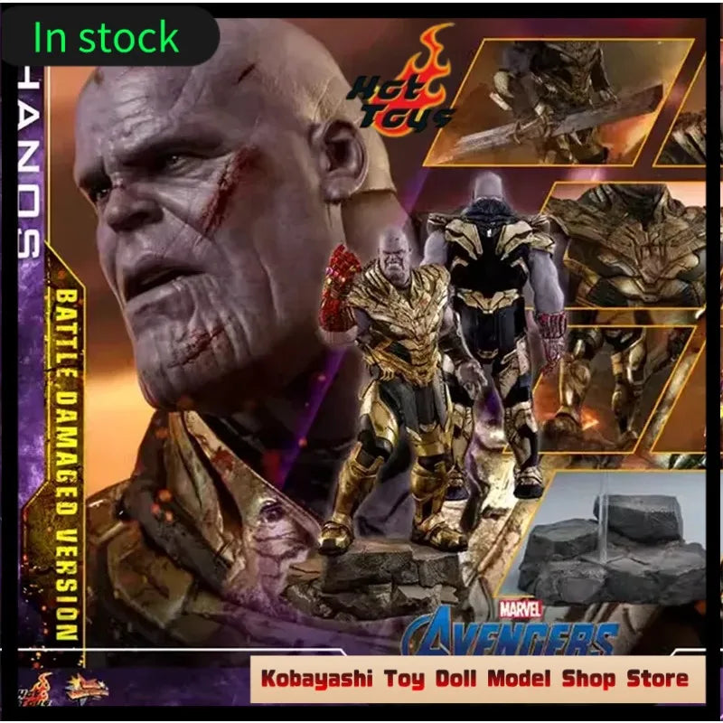 HotToys HT MMS564 1/6 Thanos4.0 Battle Damaged Edition 41.5cm Action Figure Model with Luminous Nano Gloves