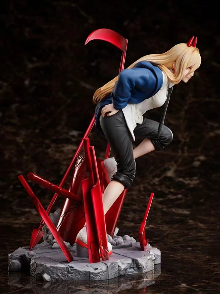 【Presale】Chainsaw Man Action Figurals Power Anime Figurine Statue Figures Cartoon Toy Collectible Model Character Sculpture