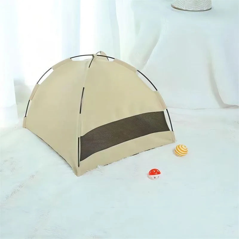Collapsible Cat and Dog House Outdoor Washable Tent, Indoor/Outdoor Cave Nesting Bed Small Dog Tent