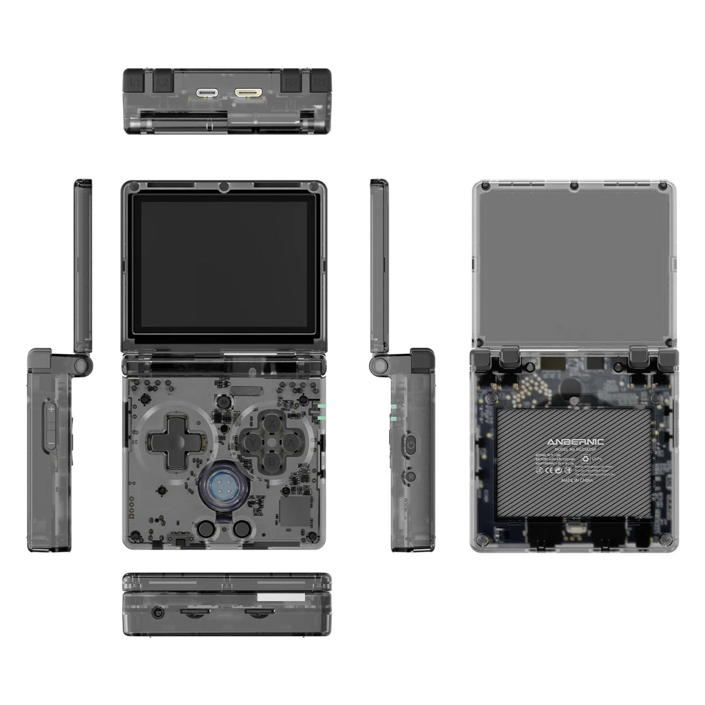 ANBERNIC RG35XXSP Flip Handheld Game Console 3.5'' IPS Screen Linux 64bit WiFi Bluetooth Retro Video Gaming Console 64G 5K Games