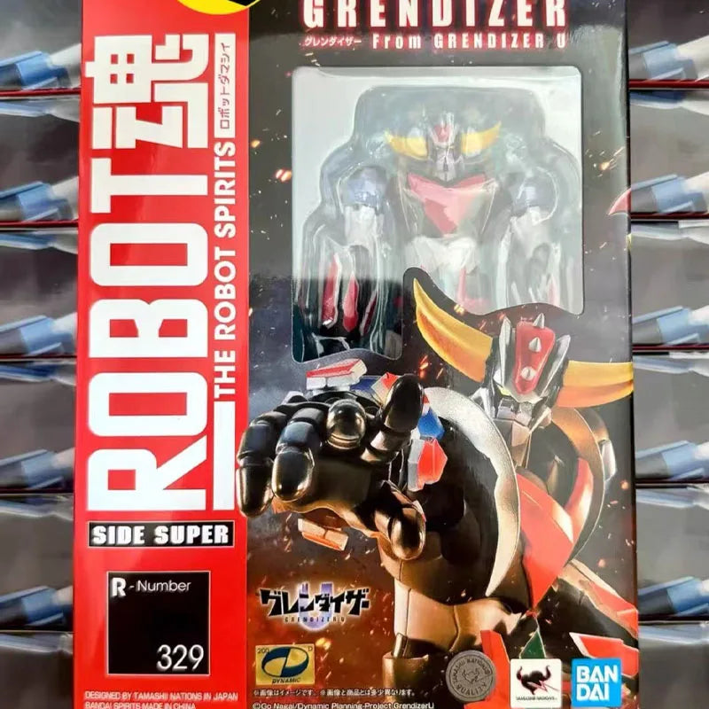 In Stock BANDAI Original THE ROBOT SPIRITS GRENDIZER SPAZER MAZINGER Z Action Figure Model Toy Gift for Kid Foam Box Packaging