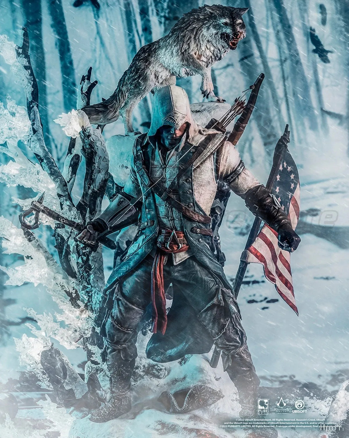 【MT】Original PURE ARTS Assassin's Creed III Connor Kenway 1/4 Action Figure Toy Collection