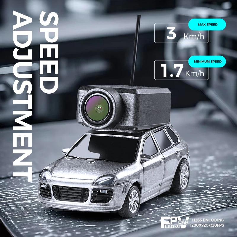WLtoys 6401 Mini RC-Autos 1:64 mit 720P FPV-Kamera, WLAN-App-Steuerung, 2,4G-Fernbedienung, Kamera, Autos, Spielzeug für Kinder und Erwachsene