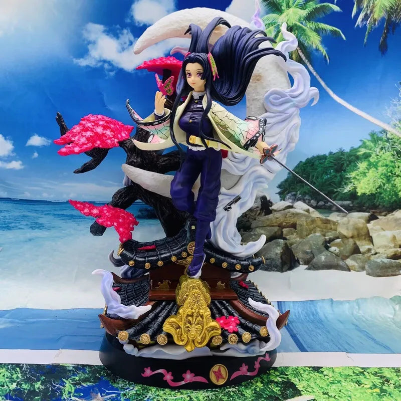Demon Slayer Kimetsu No Yaiba Anime Figurine Model GK Shinobu Kocho Insect Hashira Action Figures 39CM PVC Statue Collection Toy