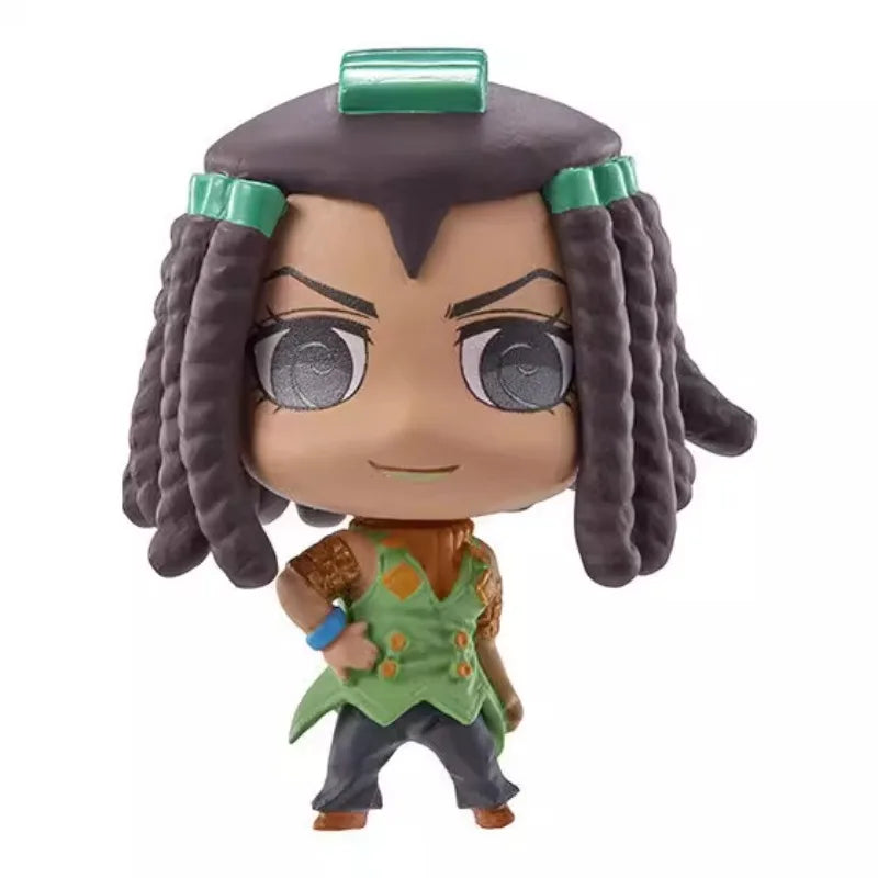 JoJo's Bizarre Adventure Gashapon Toys Jolyne Cujoh Foo Fighters Kujo Jotaro Ermes Costello Q Version Figure Ornaments Toys