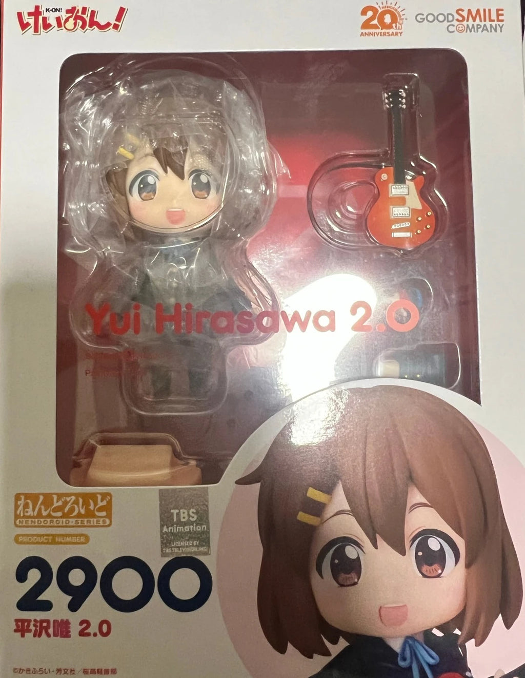 K-ON！Yui Hirasawa 2.0 100% Original genuine 10cm PVC Action Figure Anime Figure Model Toys Figure Collection Doll Gift