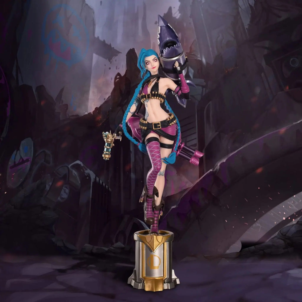 Hot League Of Legends Jinx 3d Pen Anime Figurine Official Authentic Game Periphery Desk Decoration Ornament Toys Birthday Gifts