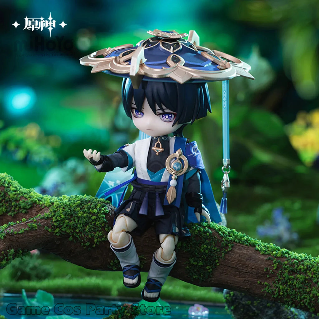 [Genuine] Game Genshin Impact Wanderer Dress-Up Dolls Scaramouche Cartoon Statue Anime Cosplay Model Accessories Original Gifts