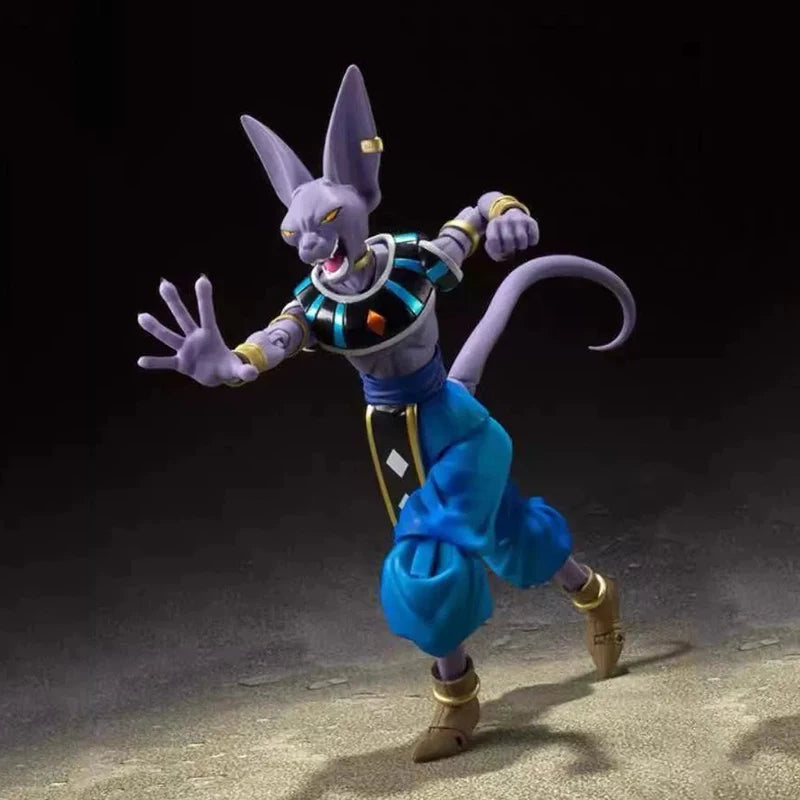 Hot Anime Figure Shf Dragon Ball Z Beerus Super God of Destruction Action Figures PVC Collection Model Toy For Children Gift