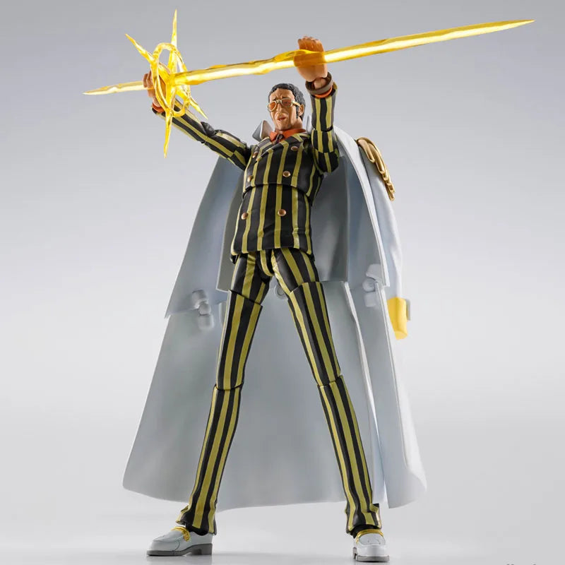 In Stock BANDAI Original Box S.H.Figuarts ONE Piece KIZARU BORSALINO SHF Action Figure Model Toy Gift for Kid Foam Box Packaging