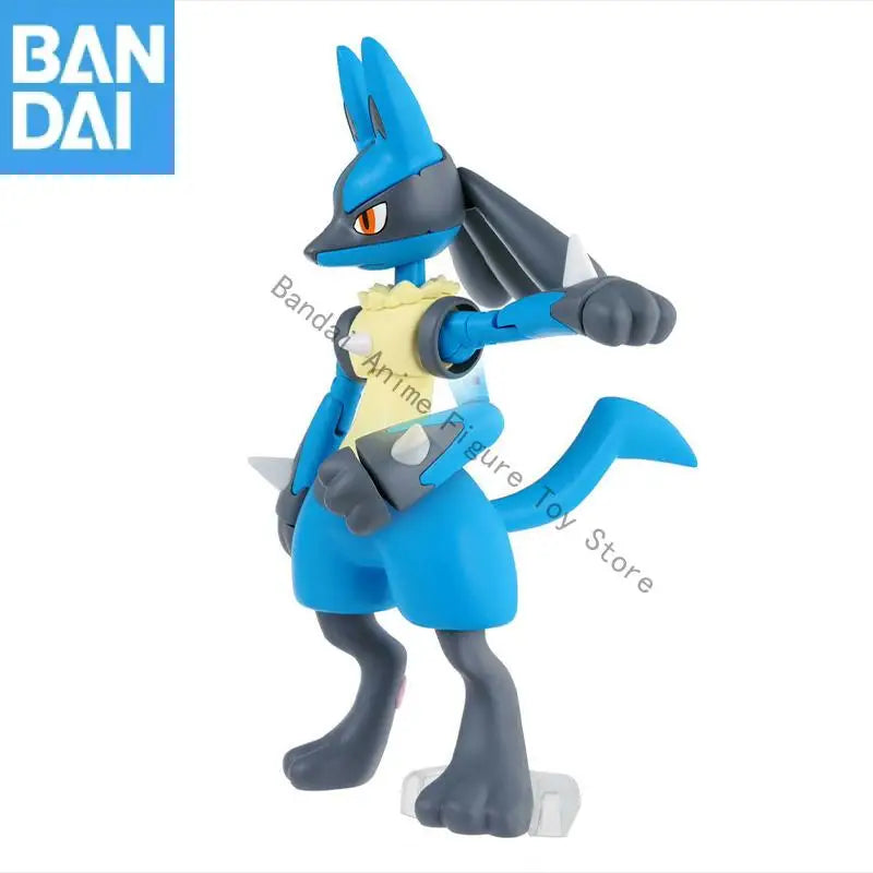 In Stock Original Genuine BANDAI NAMCO Pokemon PLAMO COLLECTION SELECT SERIES 44 Riolu and Lucario Assembly Action model gift