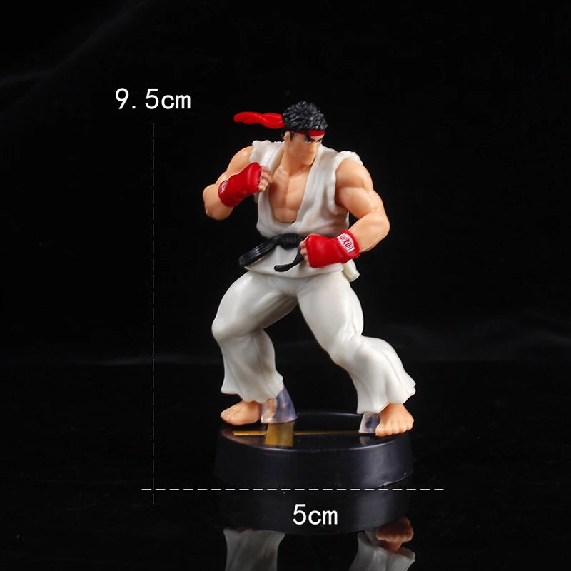 Anime Ken Masters Hoshi Ryu Actionfigur PVC Spielzeug Niedliche Street Fighter Spielpuppen Zimmerdekor Geburtstagsgeschenk für Jungen